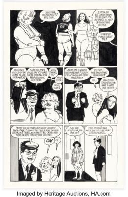 Jaime Hernandez Whoa, Nellie! #1 Story Page 7 Original Art (Fantagraphics, 1996). | Heritage