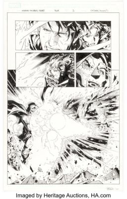 Jim Cheung and Mark Morales Avengers: The Children’s Crusade #4 Dr. Doom Story Page 3 Original Art (Marvel, 2011). | Heritage
