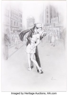 Victor Ahmed Bombshells! - A Gallery Girls Collection Pin-Up Illustration Original Art (SQP, 2009).