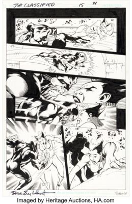 Tom Derenick and Mark Farmer JSA: Classified #15 Story Page Original Art (DC, 2006). | Heritage