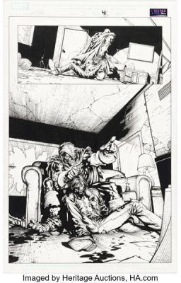 David Finch, Danny Miki, and Crimelab Studios Moon Knight #5 Taskmaster Story Page 3 Original Art (Marvel, 2006). | Heritage