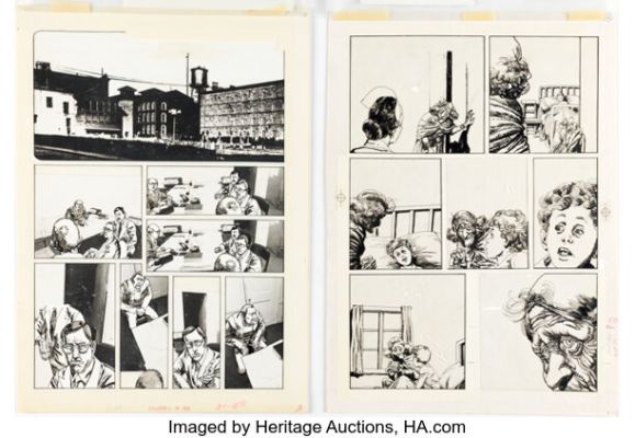 Leo Durañona Creepy Story Pages Original Art Group of 2 (Warren, 1979-80). (Total: 2 Original Art)