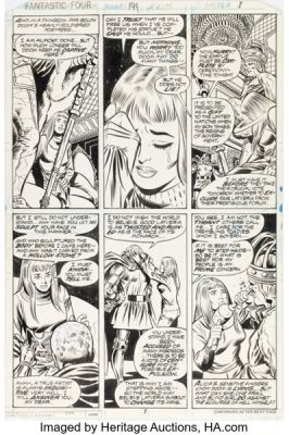 Keith Pollard and Joe Sinnott Fantastic Four #199 Dr. Doom Story Page 5 Original Art (Marvel, 1978). | Heritage