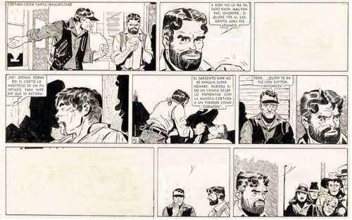 Sgt.Kirk - Hugo Pratt - Tavola originale - Loose page - Different editions | Catawiki