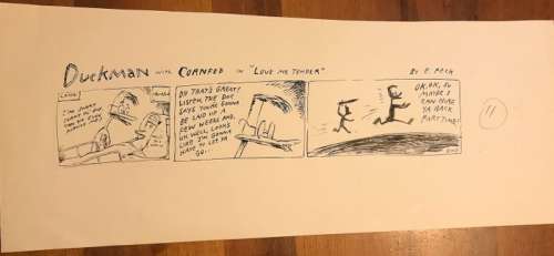 Duckman - Duckman with cornfed in "Love me Tender" - table d’origine - (1988) | Catawiki