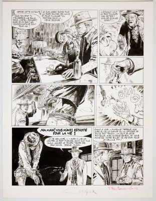 Hermann - Comanche,... | HERMANN - Comanche, planche N°16 à l’encre de Chine... | Tessier Sarrou