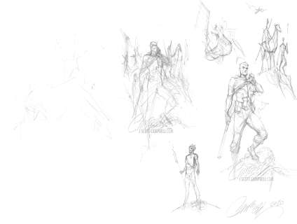 J. Scott Campbell | Original Art: Oblivion Song #25 Prelims | J. Scott Campbell