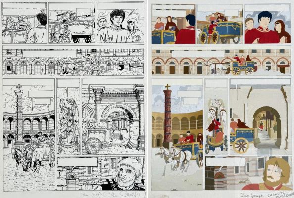 Chaillet | Lot 352 : Chaillet / Vasco. Planche originale n°42 de l’album T3 "La… | Dagoty