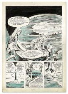 Forest, Jean Claude - BARBARELLA. Encre de Chine et lavis pour la planche