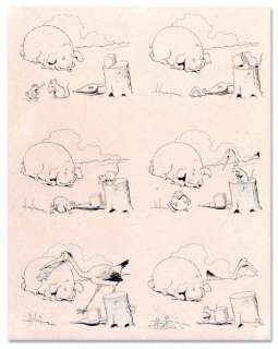 Rabier, Benjamin | Encre de chine et encres de couleur pour un Gag animalier | Coutau Bégarie