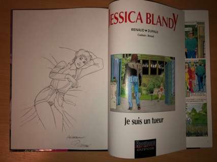 Jessica Blandy - Erotische dédicace van Jessica Blandy door Renaud in T.17 ’Je suis un tueur’ - Hardcover - First edition - (2000) | Catawiki