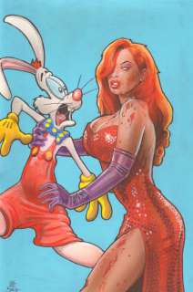 Matt Busch - Who Maimed Roger Rabid - Zombie Original Art Painting For Print - Signed