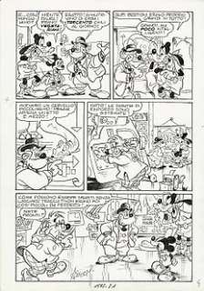 Topolino #1592 - Sergio Asteriti - tavola originale " Topolino e il Mistero dei Dinosauri" - First edition - (1986) | Catawiki