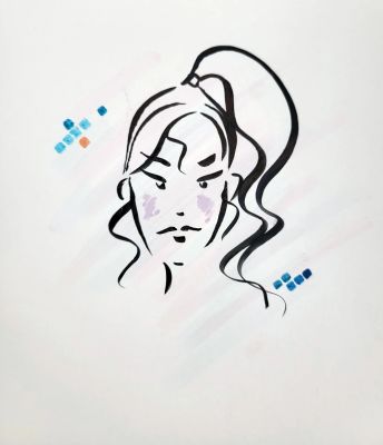 Baltus Anne Belle... | Lot 31 - BALTUS Anne Belle dédicace représentant l’héroine sur... | Vermot et Associés