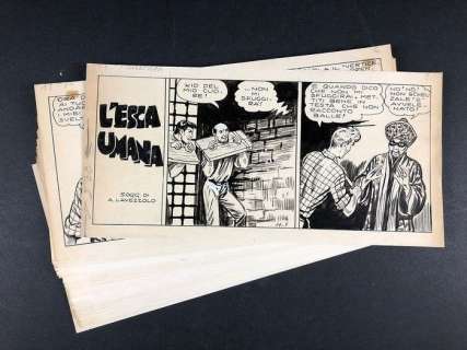 Gim Toro n. 11 - 32x strisce originali - episodio completo "L’esca umana" - Loose page - (1958) | Catawiki