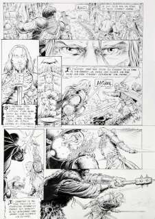 Swolfs | Légende, planches n°3 et 4 Ã  l’encre de Chine d… | Banque Dessinée