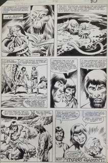 John Buscema, Danny Bulanadi, Pablo Marcos Candido | Página original John Buscema y Danny Bulanadi Conan the Barbarian #135 Página 3 | Taj Mahal Cómics