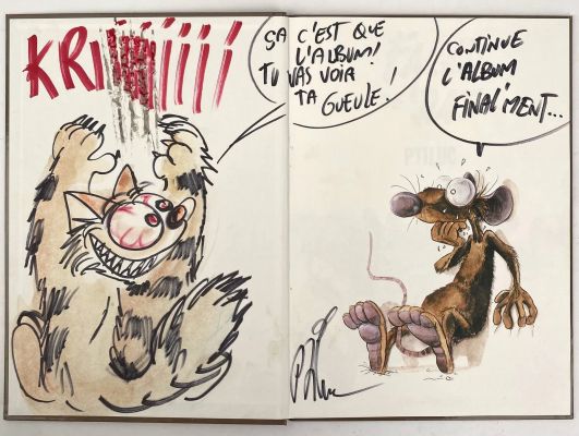 Ptiluc Faces de... | Lot 454 - PTILUC Faces de rat Dédicace sur l’album en édition... | Vermot et Associés