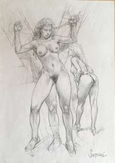 Druuna - original sketch - CoA - Loose page | Catawiki