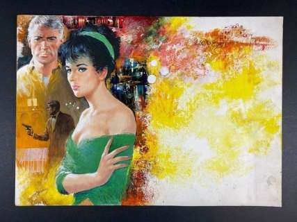 Carlo Jacono - "Dov’è finita Melina Sax?" Illustrazione originale - Loose page - (1970) | Catawiki