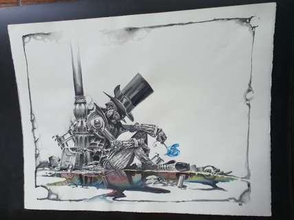 Malnati, Loïc - Dessin original - Contes mécaniques (2018) | Catawiki