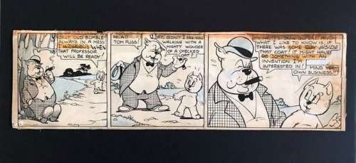 Marten Toonder Studio’s - Originele strook - Bommel en Tom Poes - De Atoomtrillingen - (1945) | Catawiki