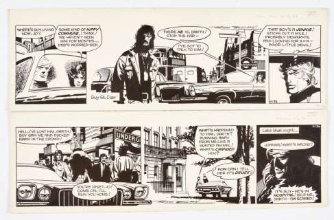Garth: Freak Out to Fear, two original consecutive artworks (1974)… | Comic Book Auctions ltd
