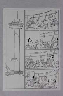 Hanco Kolk - Robbedoes & Kwabbernoot - Originele pagina - Tulpen uit Istanboel - Plaat 52 - Size 42 x 30 cm - (2017) | Catawiki