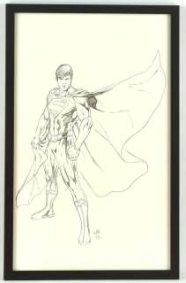 Doug Braithwaite an original pin-up artwork of Superman (2015). | Ewbank’s