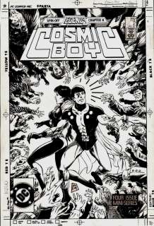 Steve Lightle - cosmic boy #2 cover (1986)