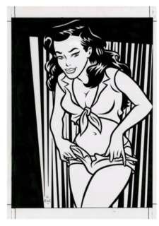 Minus, Walter - Dessin original - Derrière le rideau | Catawiki