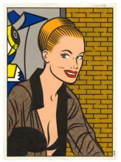 Minus, Walter - Dessin original couleur - Regard intéressé | Catawiki