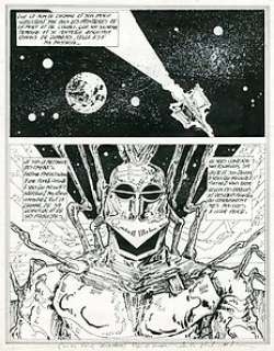 Druillet - Metal hurlant #36 bis - Original page - Le messager des ombres - Spécial fin du monde - (1978) | Catawiki