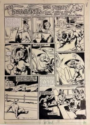Freixas Emilio -... | Lot 23 - Freixas Emilio - Ensemble de 20 planches : Los Dragones... | Tessier Sarrou