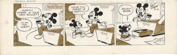 Gottfredson, Mickey Mouse, original daily strip, year 1964