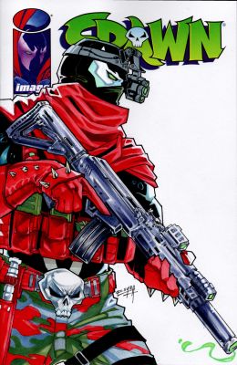 Ella Bishop-Heil | Commando Spawn original sketch cover | Raremarq (Buy It Now)