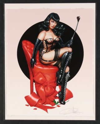 Love Hurts (Bettie Page) Print by Olivia de Berandinis | eBay US (Buy It Now)