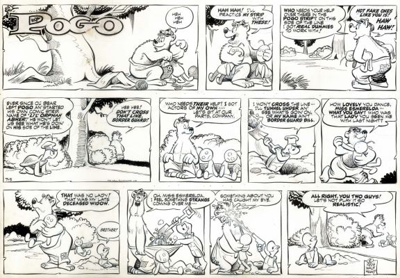 Pogo - Walt Kelly | 7.) WALT KELLY: Pogo Sunday page | Galerie Laqua