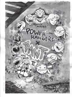 Michael Dialynas - Mighty Morphin Power Rangers / Teenage Mutant Ninja Turtles II #3 (Boom! Studios) - Original Variant Cover Art