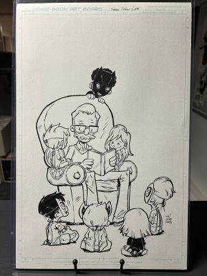 Tribute: Stan Lee Variant Cover Original Art by Matthew Waite