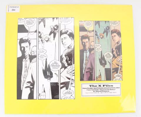 Lot 204 - THE X-FILES, ORIGINAL PUBLISHED COMIC ARTWORK 1996 | McTear’s
