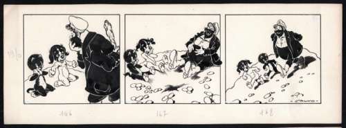 Calvo, Edmond-François - Originele strook - Coquin le petit Cockèr - (1946/1948) | Catawiki