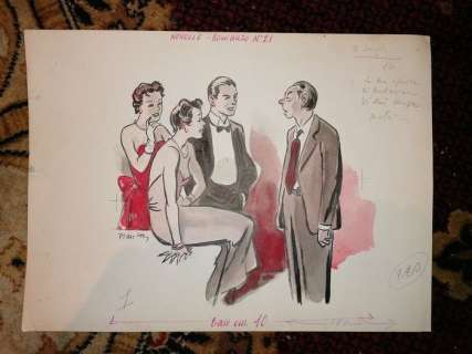 Manca - illustrazione originale - Loose page - (1946) | Catawiki