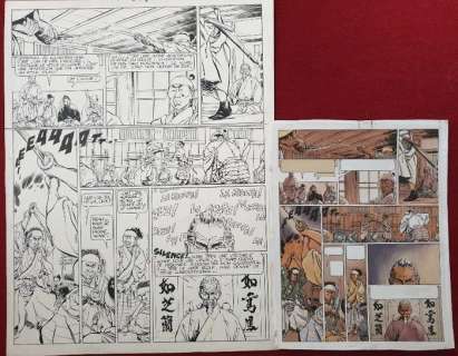 Michetz - Originele pagina + originele inkleuring - Kogaratsu | Catawiki