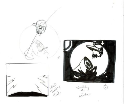 Dave Bullock Hand-Drawn Comic Illustration for Covers n Book DC M5 | eBay US (Buy It Now)