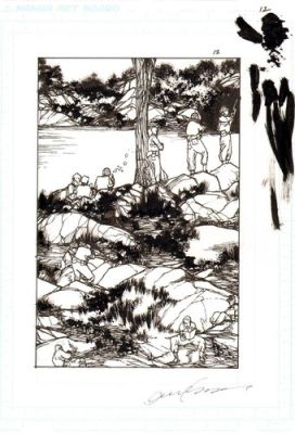 Time Grunts page 12 Original Alex Sanchez Art Signed Splash Page WWII Caliber | eBay US (Buy It Now)
