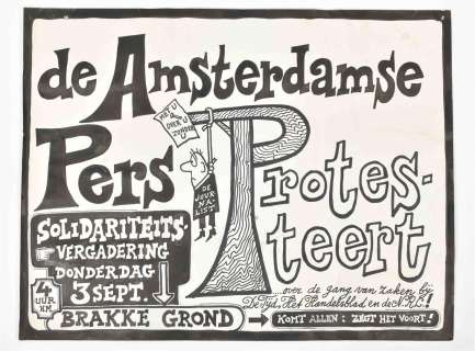 Opland, Robert Wout "The Amsterdam Press Protests" | Comic Art Masters