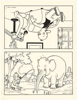 Arnal (José Cabrero Dit) - Pif le Chien en compagnie de Fifine et Fonfon