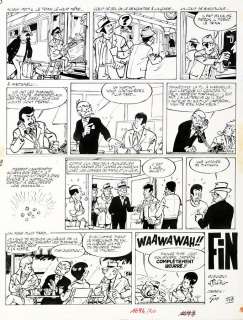 Gos | Gil Jourdan, planche n°44 Ã  l’encre de Chine de … | Banque Dessinée