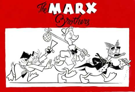 Donald Duck inspired by The Marx Brothers - Original Drawing - Tony Fernandez Signed - Original Art | Catawiki